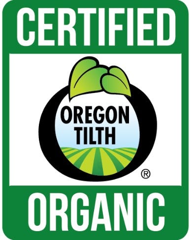 Certified Organic Oregon Tilth USDA